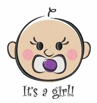 Its a Girl Embroidery Design Trusted Brand