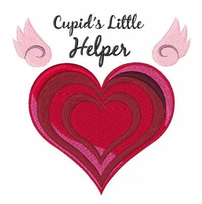 Cupids Helper Embroidery Design Express Delivery