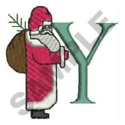 SANTA Y Embroidery Design Bargain