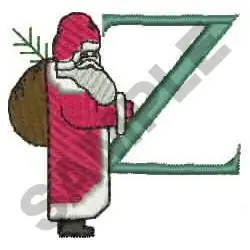 Viral SANTA Z Embroidery Design