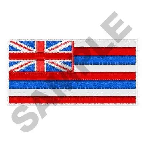 HAWAII FLAG Embroidery Design Instant Buy