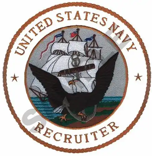 Get Yours UNITED STATES NAVY RECRUITER Embroidery Design