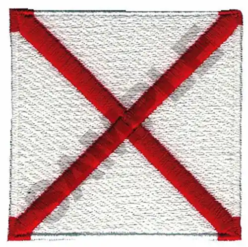ALABAMA FLAG Embroidery Design Place Order
