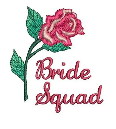 BRIDE SQUAD Embroidery Design Buy Direct