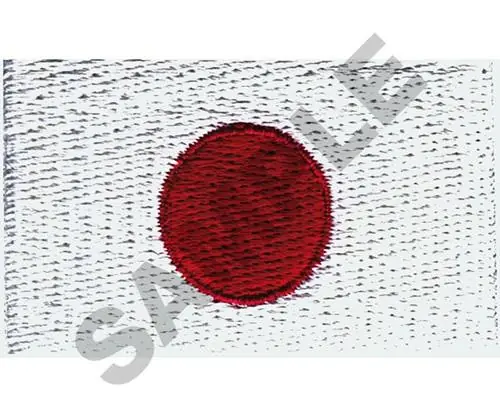 Genuine JAPAN FLAG Embroidery Design