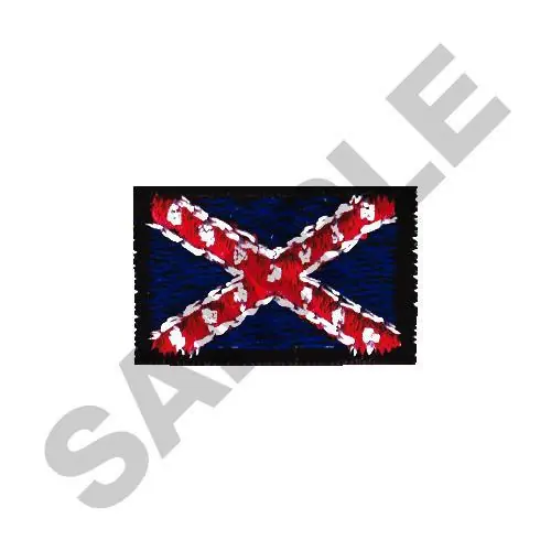 Last Chance REBEL FLAG - SMALL Embroidery Design