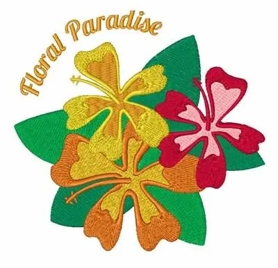 Budget Floral Paradise Embroidery Design