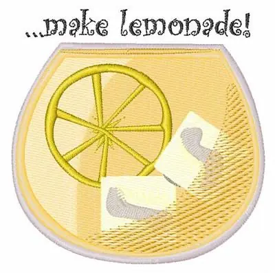 Limited Edition Make Lemonade Embroidery Design