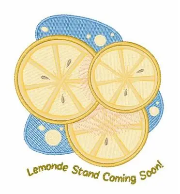 Lemon Stand Embroidery Design While Supplies Last
