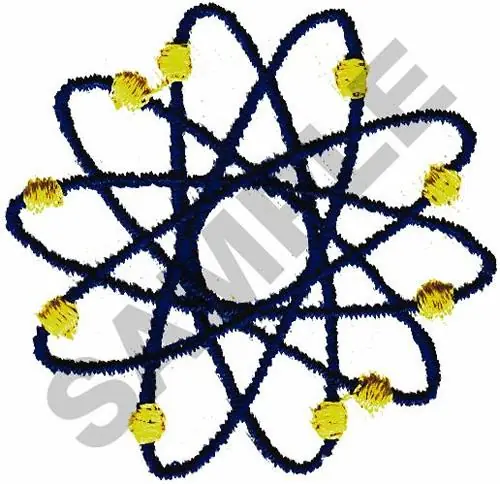 ATOM SYMBOL Embroidery Design Clearance