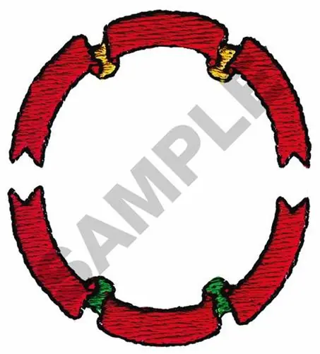 Shop Now CIRCLE BANNER BORDER Embroidery Design