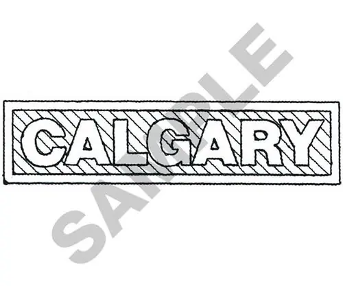 New Arrival CALGARY Embroidery Design