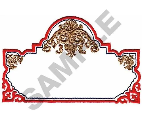 SCROLL BOX Embroidery Design Free Shipping