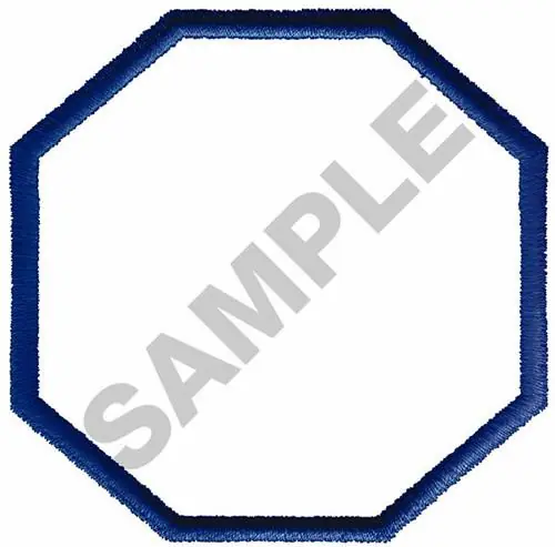 OCTAGON BORDER 629 Embroidery Design Super Sale