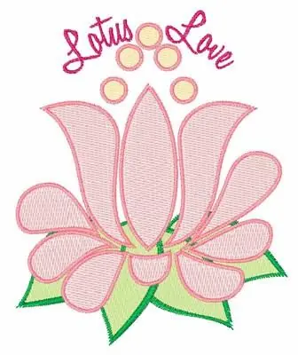 Lotus Love Embroidery Design Buy Today