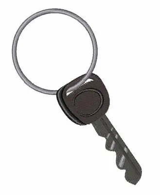 Free Delivery Key on a Ring Embroidery Design