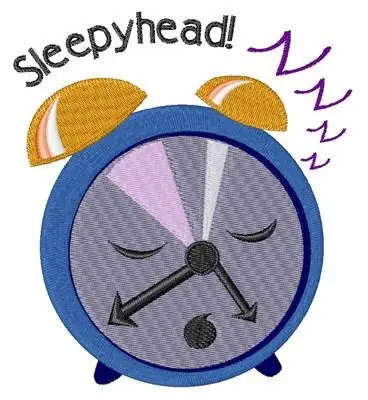 Hassle-Free Returns Sleepy Head Embroidery Design