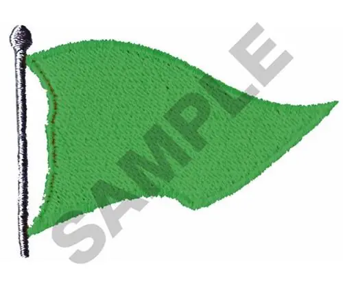 Fresh Stock PENNANT FLAG Embroidery Design