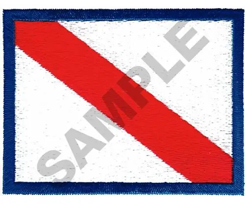Authentic DIVE FLAG Embroidery Design