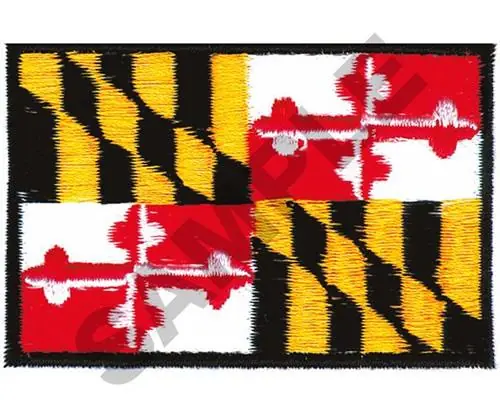 Premium MARYLAND FLAG Embroidery Design