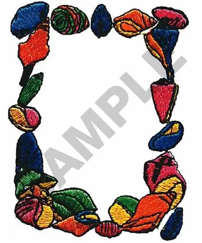 Crafted SHELL BORDER Embroidery Design