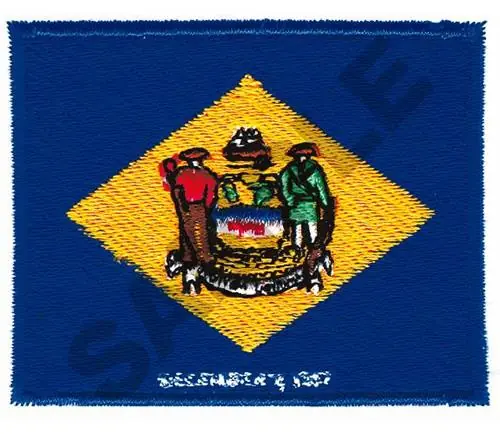 DELAWARE FLAG Embroidery Design Super Sale