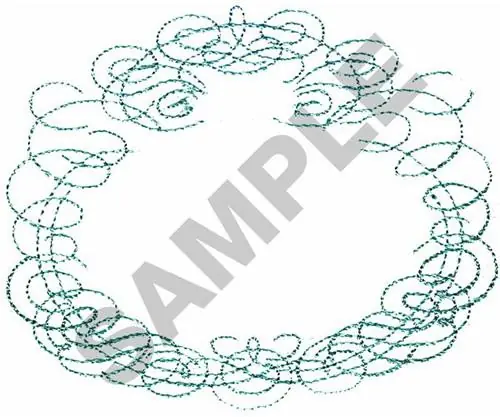 Professional Grade SCROLL BORDER Embroidery Design