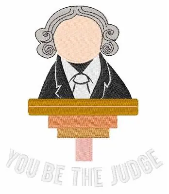 You Be The Judge Embroidery Design Latest
