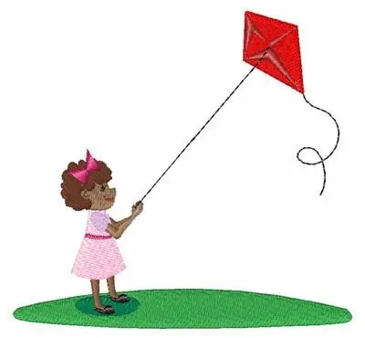 Kite Flying Embroidery Design Exclusive Offer