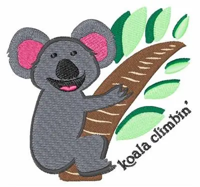 Koala Climbin Embroidery Design Must Have