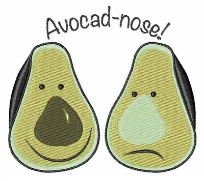 Limited Time Avocad-nose! Embroidery Design