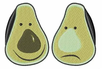 Funny Avocado Embroidery Design Big Sale