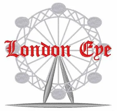 London Eye Embroidery Design Best Price