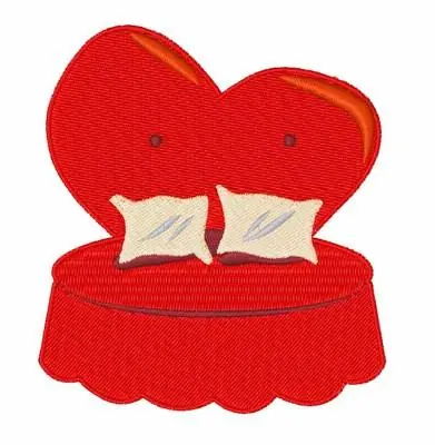 Hassle-Free Returns Love Seat Embroidery Design