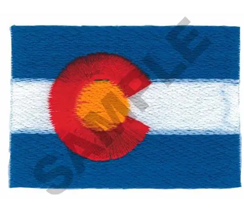 COLORADO FLAG Embroidery Design Must Have