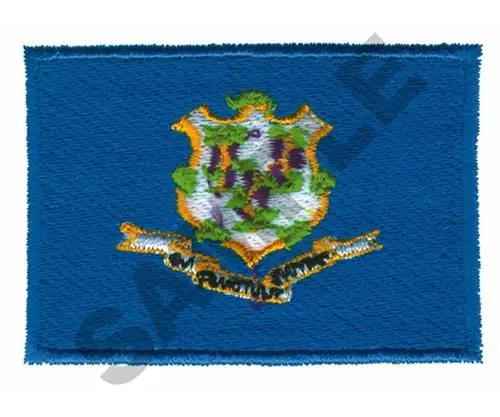 Low Price CONNECTICUT FLAG Embroidery Design