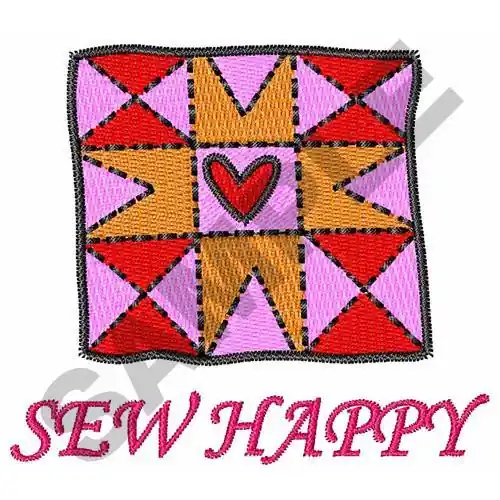 Exclusive Offer SEW HAPPY Embroidery Design