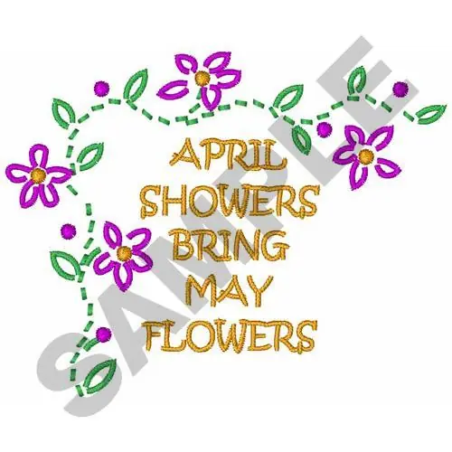 APRIL SHOWERS.... Embroidery Design Hot Deal