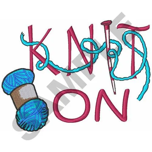 Popular KNIT ON Embroidery Design