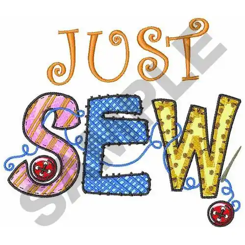 Luxury JUST SEW Embroidery Design