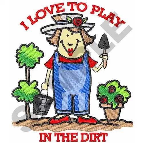 One Day Deal PLAY IN THE DIRT Embroidery Design