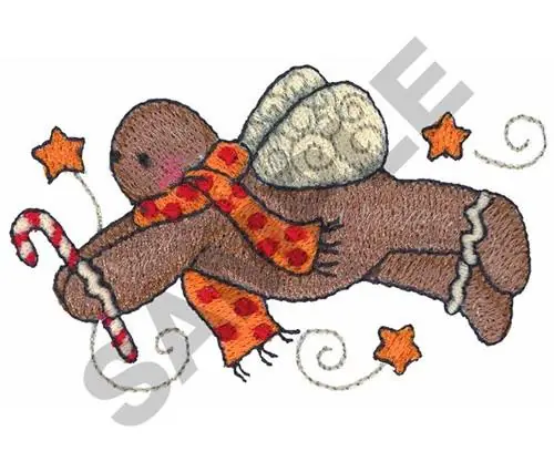 GINGERBREAD ANGEL Embroidery Design Trusted Brand