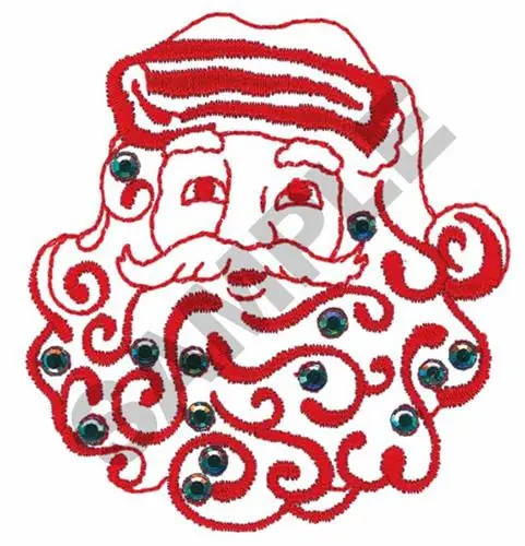 Best Choice SANTA CLAUS CRYSTALS Embroidery Design