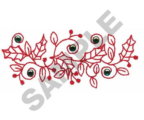 Authentic HOLIDAY BORDER CRYSTALS Embroidery Design