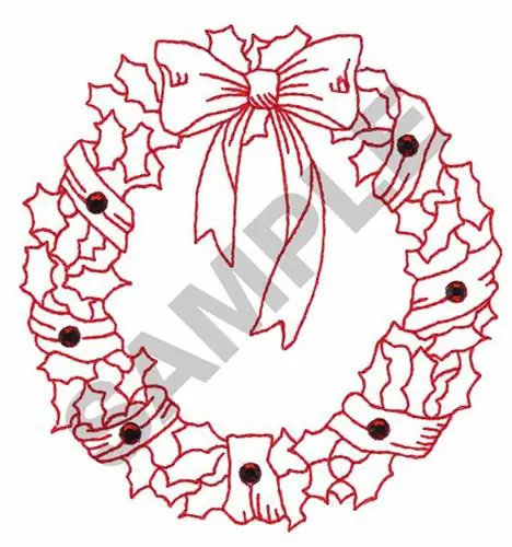 WREATH CRYSTALS Embroidery Design Special Discount