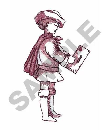 High Quality BOY WITH LETTER Embroidery Design