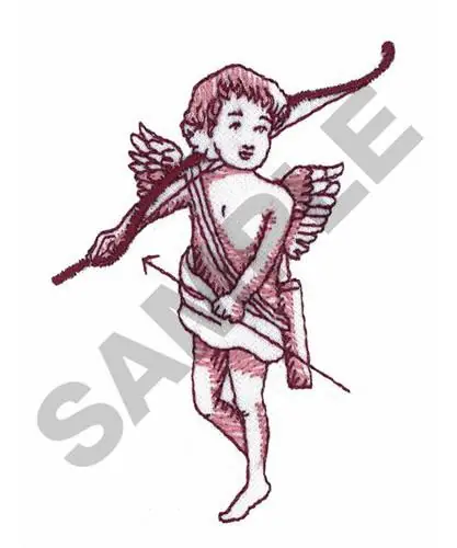 ANGEL WITH BOW Embroidery Design Latest