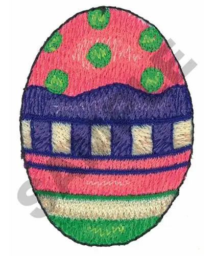 EASTER EGG Embroidery Design Warranty Included