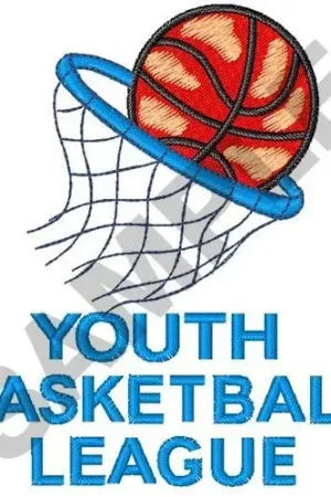 YOUTH BASKETBALL Embroidery Design Order Now