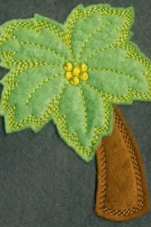Applique Palm Tree Embroidery Design Today Only